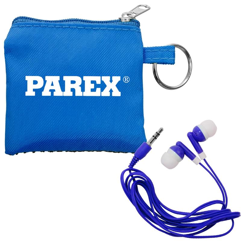 Sporty Pouch & Colorful Ear Buds