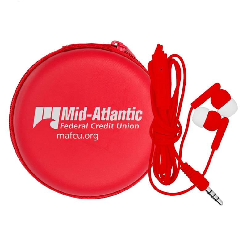Deluxe Case with Colorful Mic and Ear Buds