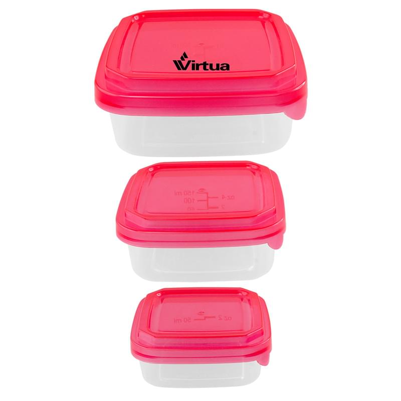 Square Portion Control Containers