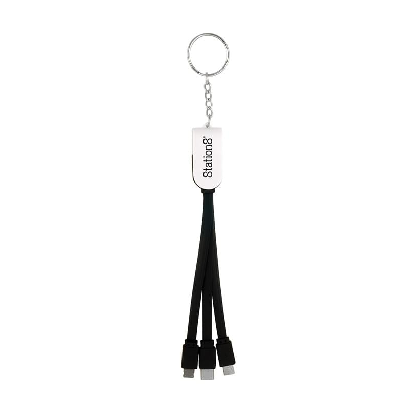 Swivel 3-in 1 Keychain Cable