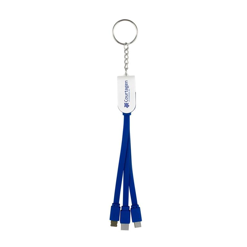 Swivel 3-in 1 Keychain Cable