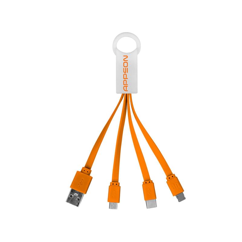 3-In-1 Noodle Charging Cable with Type C USB