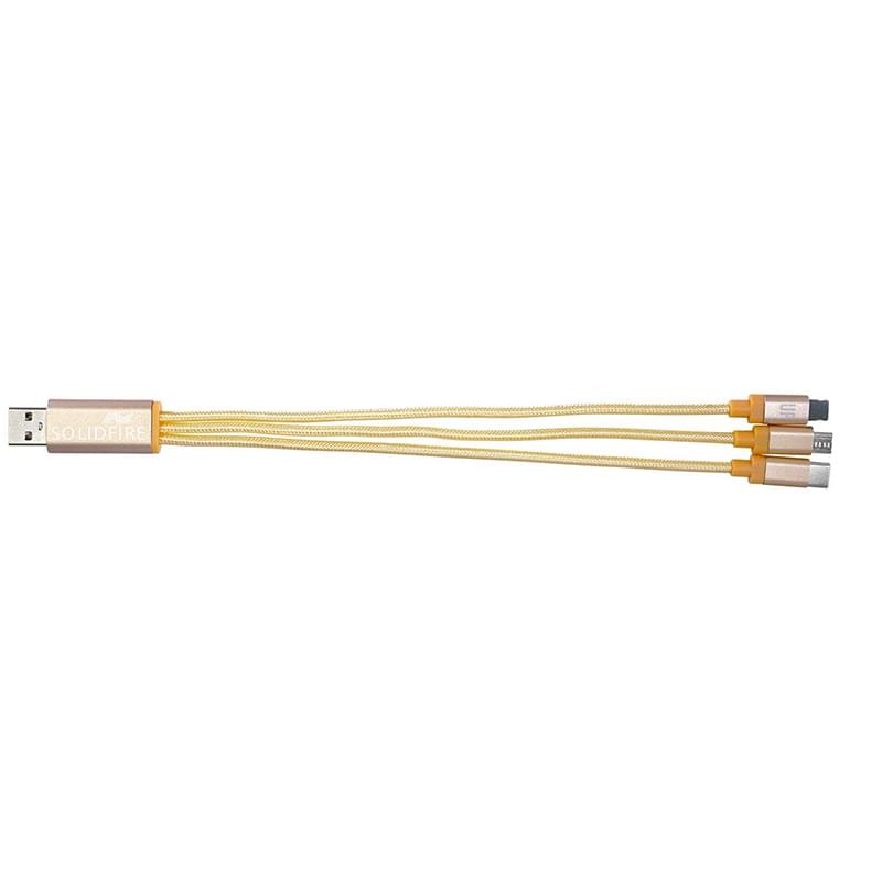 Metallic 3-in-1 Charging Cable