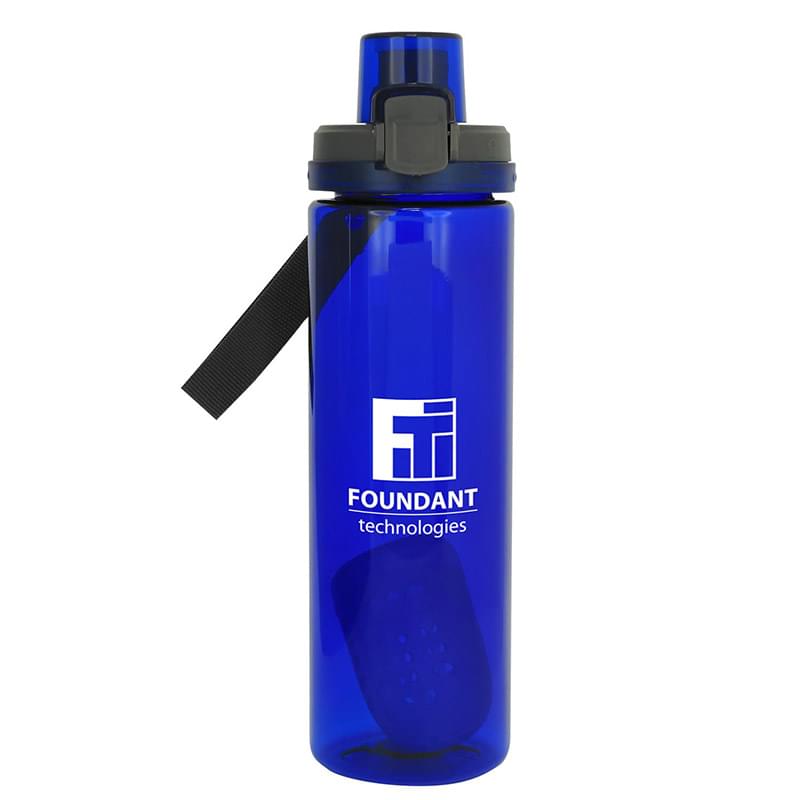 Locking Lid 24 oz. Colorful Bottle with Floating Infuser