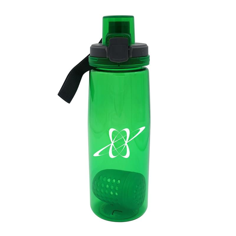 Locking 25 oz. Colorful Contour Bottle with Floating Infuser