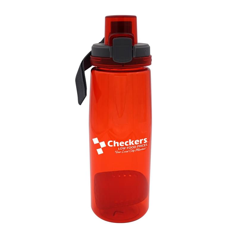 Locking 25 oz. Colorful Contour Bottle with Floating Infuser