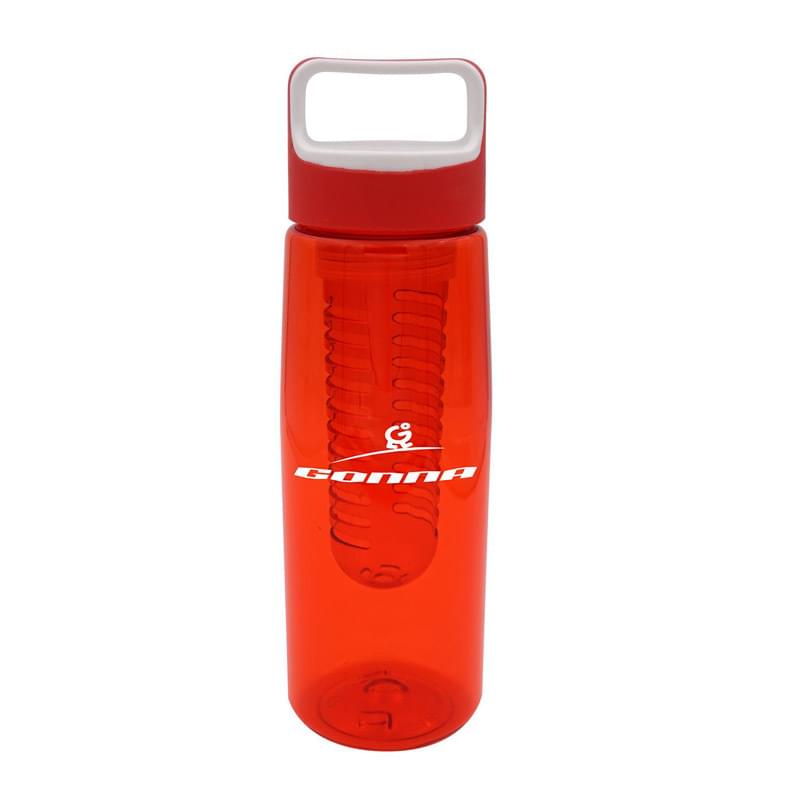 Boxy 25 oz. Colorful Contour Bottle with Infuser