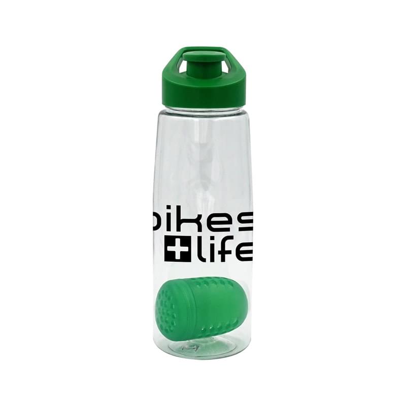 Easy Pour 25 oz. Clear Contour Bottle with Floating Infuser