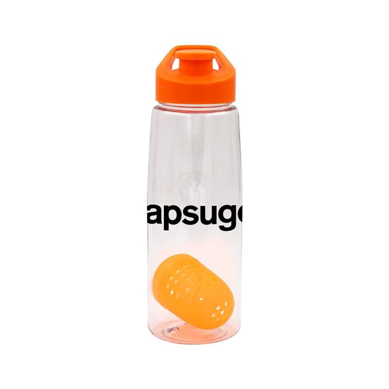 Easy Pour 25 oz. Clear Contour Bottle with Floating Infuser