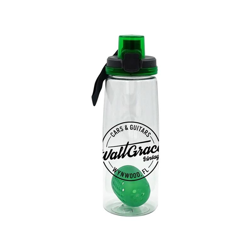 Locking 25 oz. Clear Contour Bottle with Floating Infuser