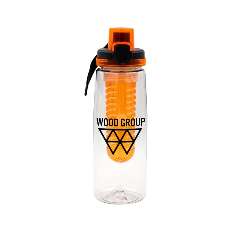 Locking 25 oz. Clear Contour Bottle with Infuser