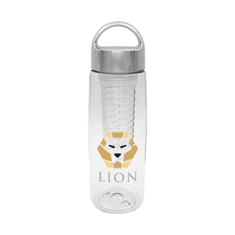Metallic Arch 25 oz. Clear Contour Bottle with Infuser