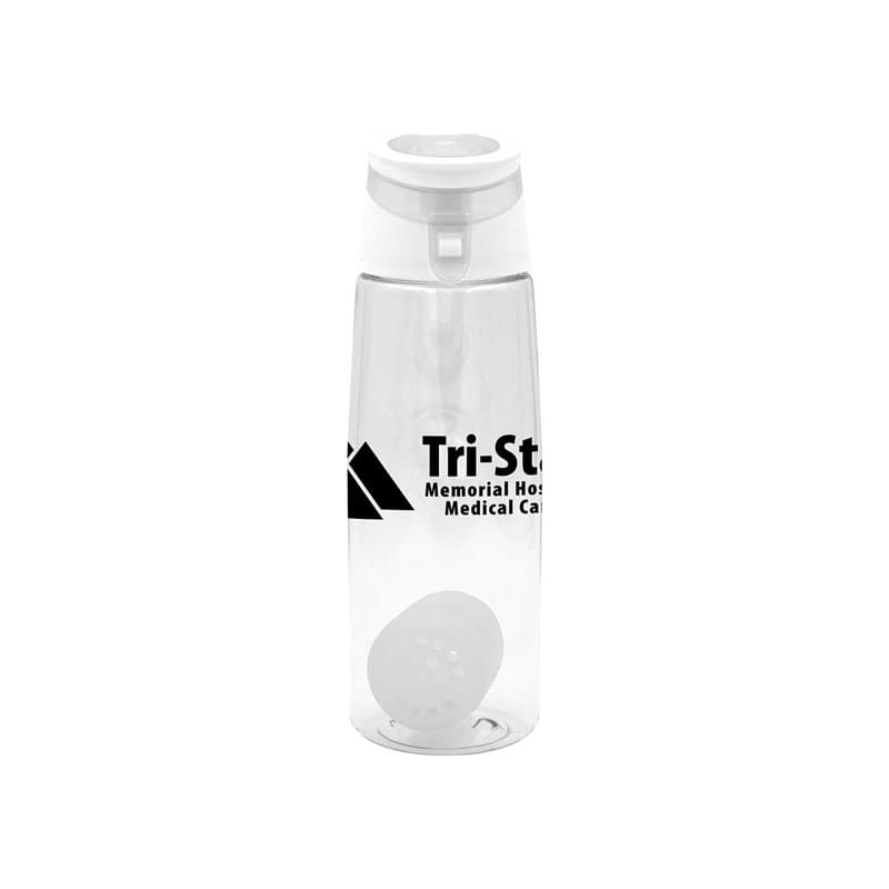 Trendy 25 oz. Clear Contour Bottle with Floating Infuser