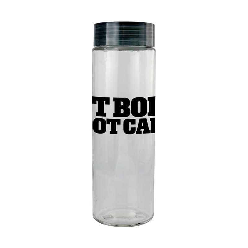 Clear View 22 oz. Glass Water Bottle