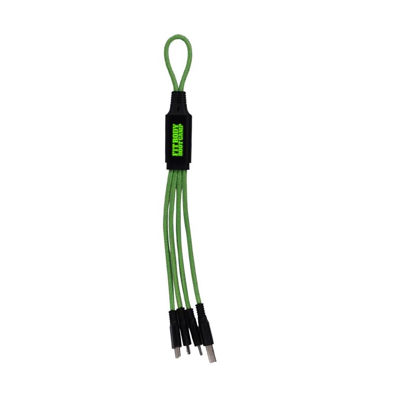 Light Up Logo Metallic Loop Cable
