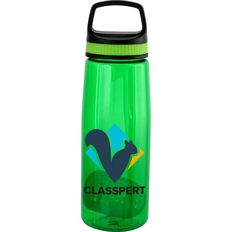 Handy Band-It 25oz Colorful Contour Bottle with Floating Infuser