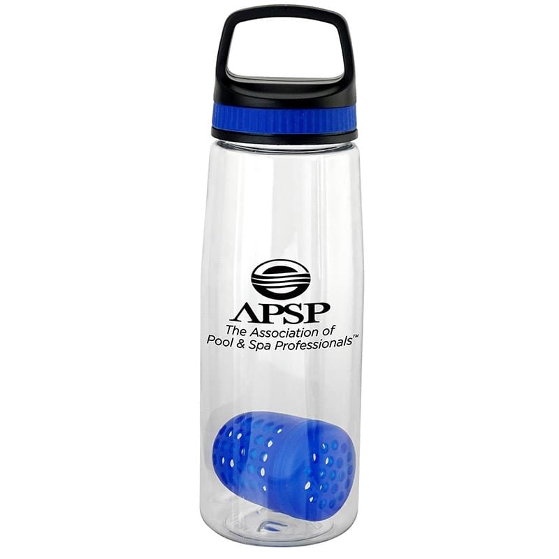 Handy Band-It 25 oz. Clear Contour Bottle with Floating Infuser