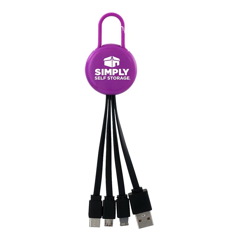 Colorful Clip 3 in 1 Charging Cable