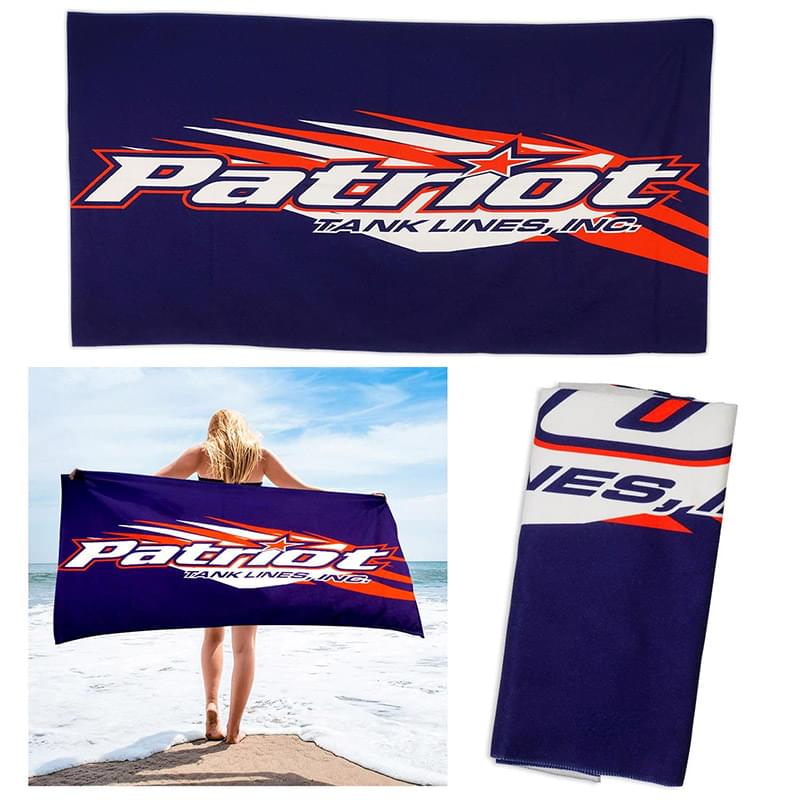30 x 60 Custom Plush Cotton Beach Towel