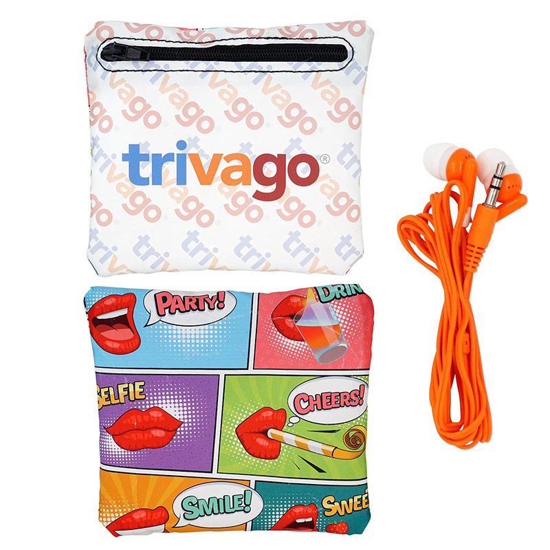 Full Color Pouch with Ear Buds