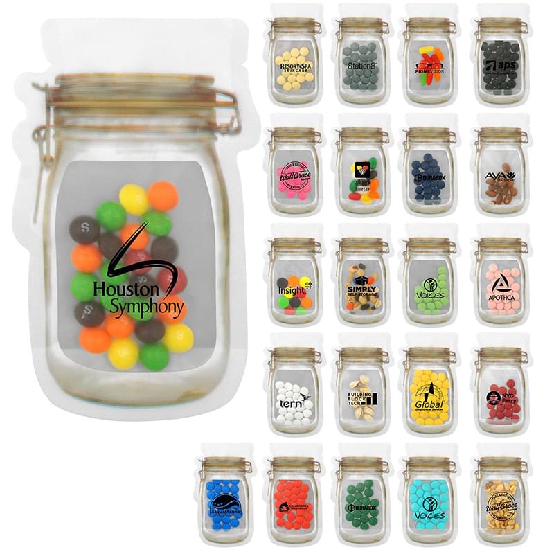 Mason Jar Bag Of Candy
