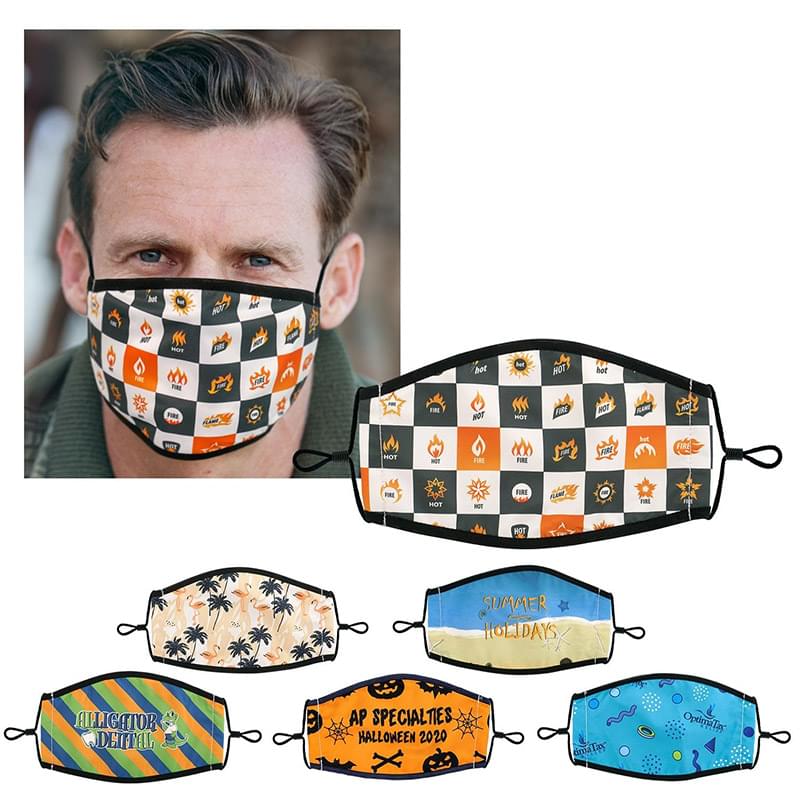 Lined Full Color Fabric Face Mask