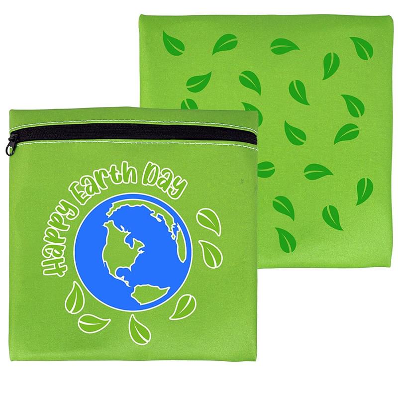 Full Color Reusable Food Storage Pouch-Earth Day