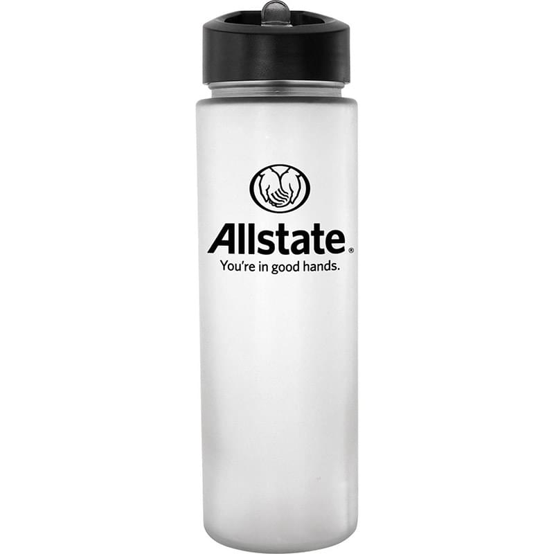 Pop Up 22 oz. Frosted Glass Grip Bottle