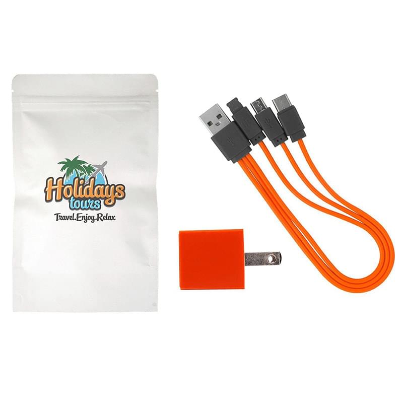 Large Zipped Up Wall Charging Set