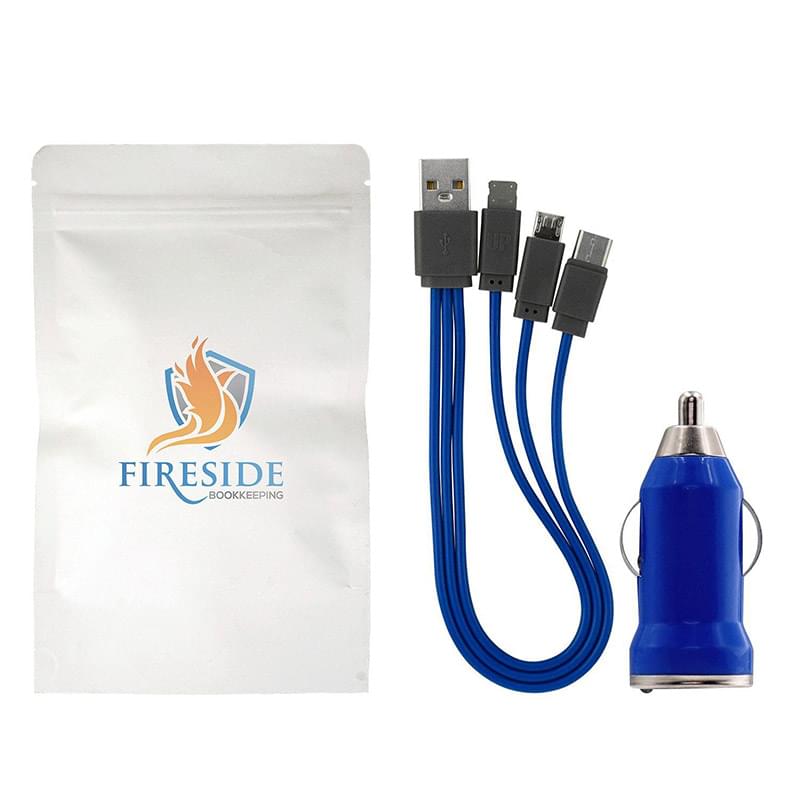 Large Zipped Up Car Charging Set