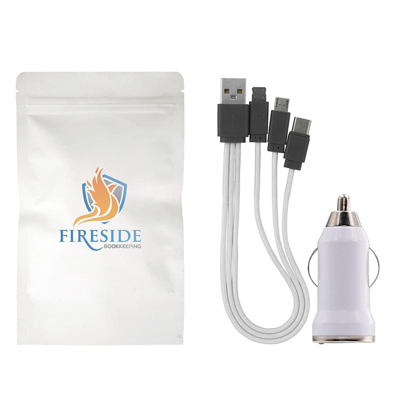 Large Zipped Up Car Charging Set