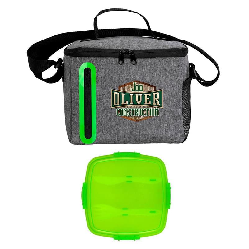 Clip Top Oval Cooler Lunch Set