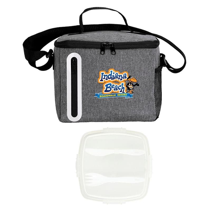 Clip Top Oval Cooler Lunch Set