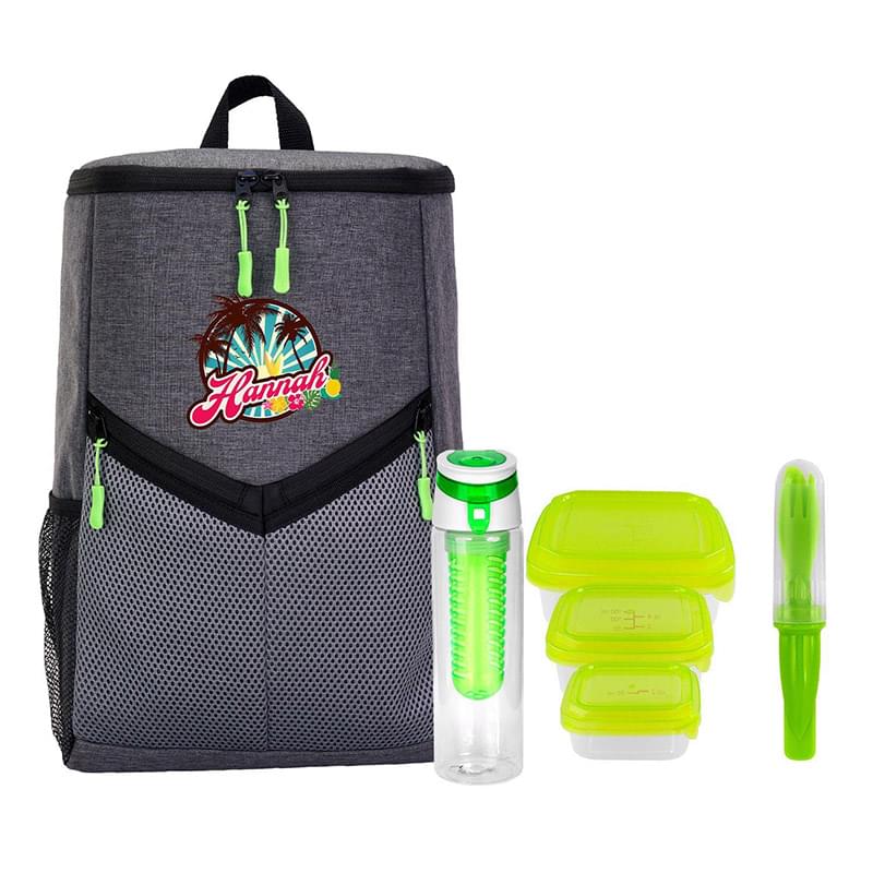 Victory Lunch & Drink Cooler Backpack Set