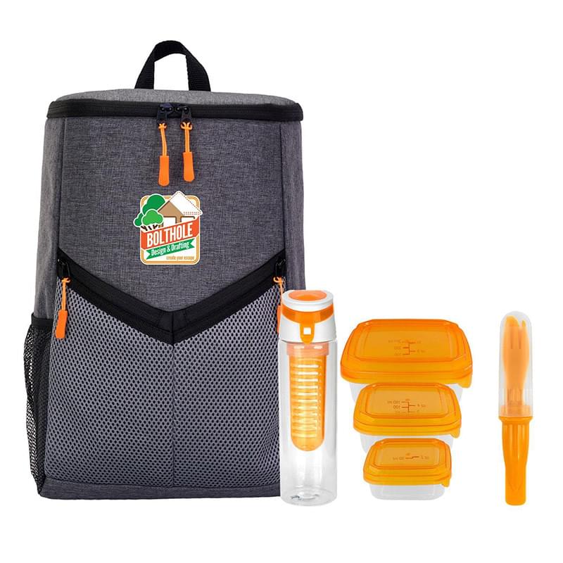 Victory Lunch & Drink Cooler Backpack Set