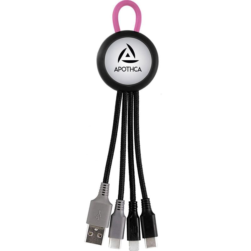 Clearview Light Up Loop 3-in-1 Duo Charging Cable