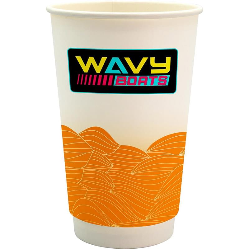 16 oz. Full Color Turbulent Waves Paper Cup