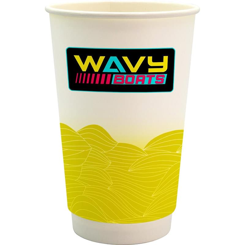 16 oz. Full Color Turbulent Waves Paper Cup