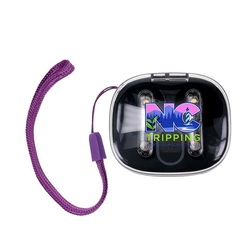 Light Up Display Lanyard Bluetooth Ear Buds