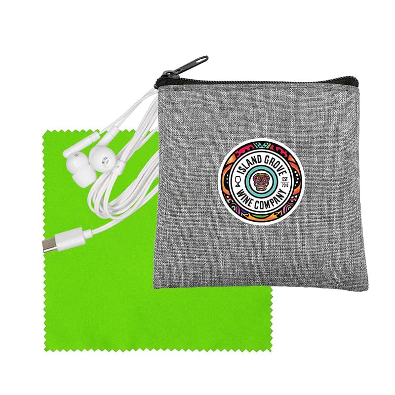 Recycled Cloth & Type C Ear Buds