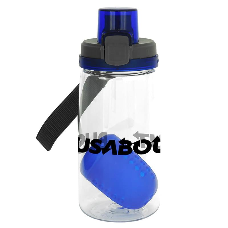 Locking Lid 18 oz. Recycled Bottle with Floating Infuser