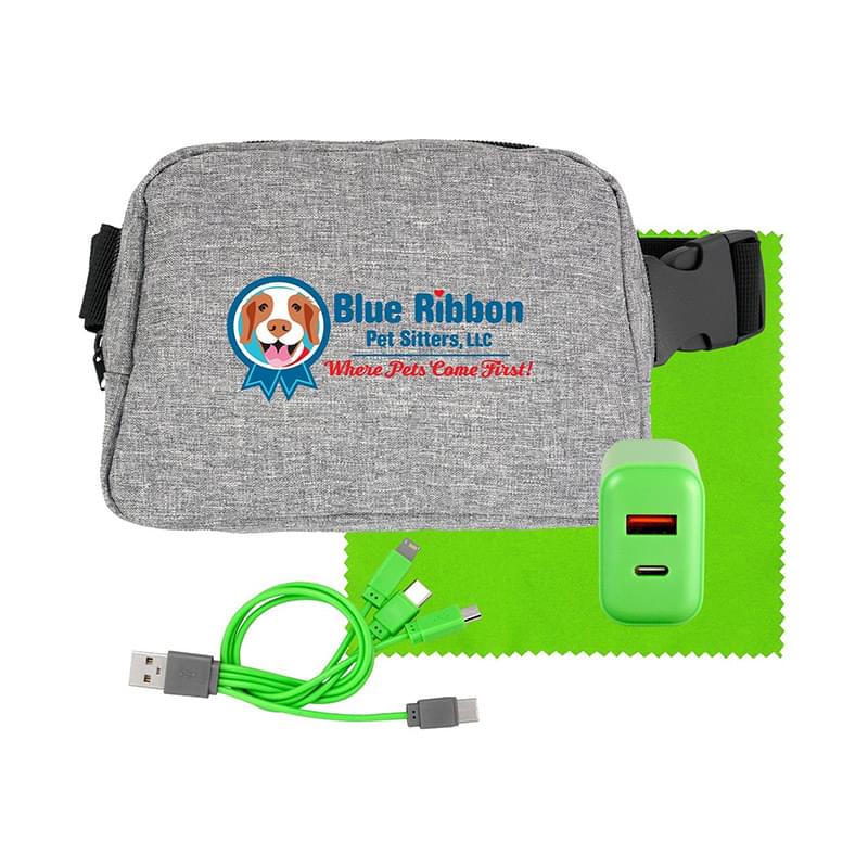 Fast Charger Recycled Fanny Pack Set