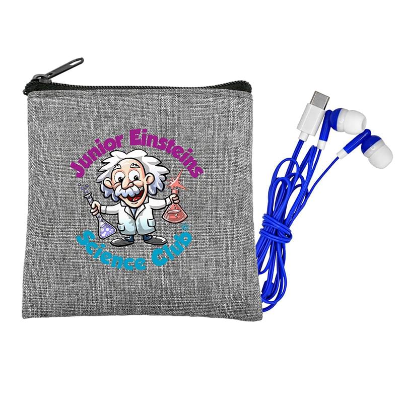 Recycled Type C Colorful Earbud Set