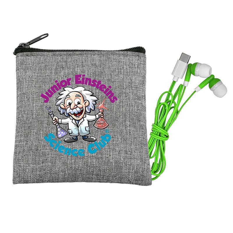 Recycled Type C Colorful Earbud Set