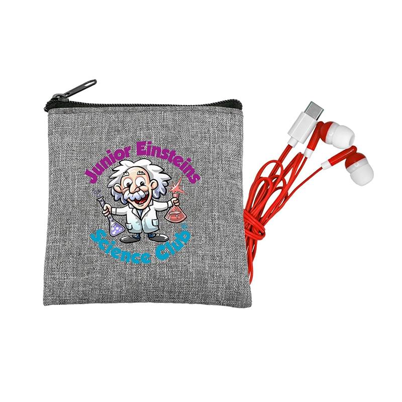 Recycled Type C Colorful Earbud Set