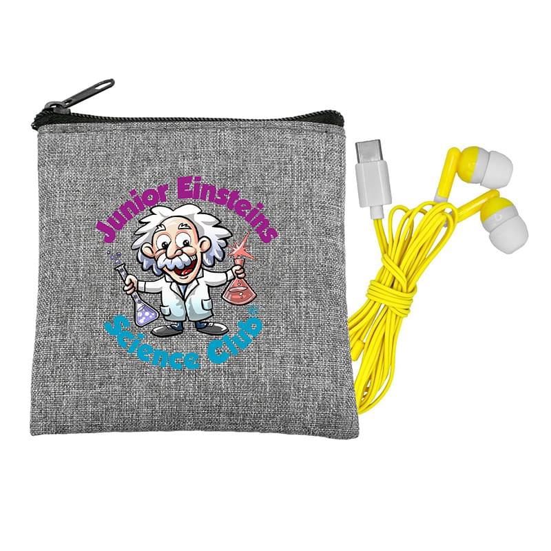 Recycled Type C Colorful Earbud Set