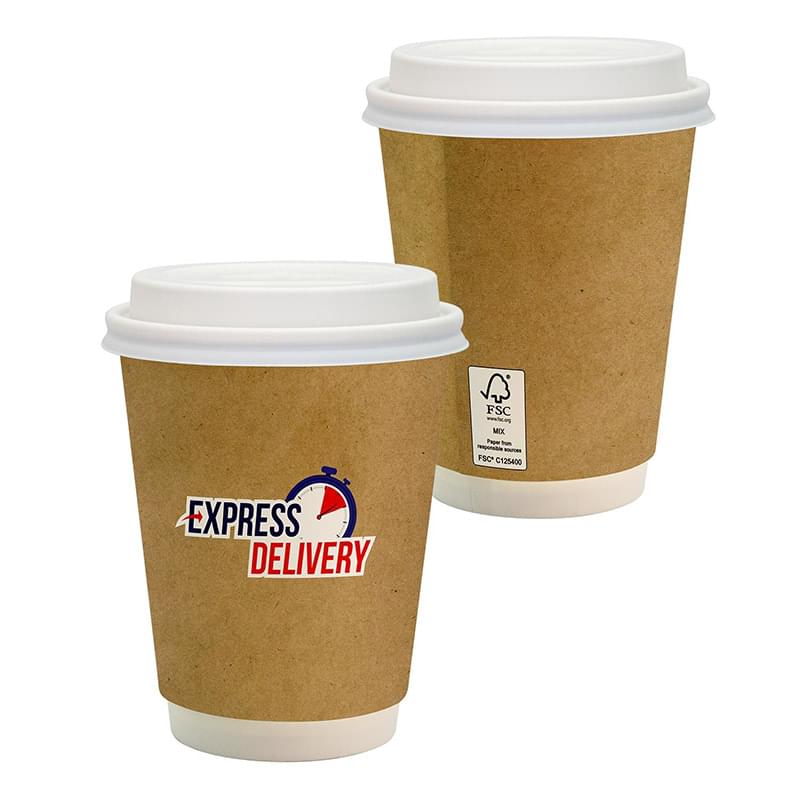 12 oz. Full Color Dusky Paper Cup with Lid