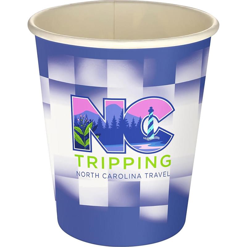 5 oz. Full Color Shaded Checkers Paper Cup