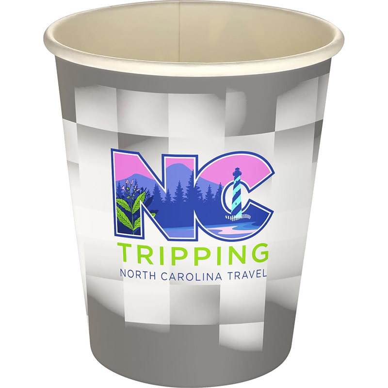 5 oz. Full Color Shaded Checkers Paper Cup