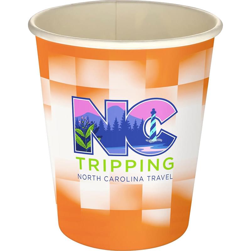 5 oz. Full Color Shaded Checkers Paper Cup